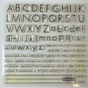 Close To My Heart My Acrylix Stamps Alphabet Set d1303